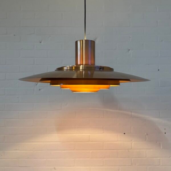 P700 copper pendant light designed by Preben Fabricius & Jørgen Kastholm - Image 2